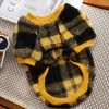 Dog Apparel Clothes Winter Plaid Double-sided Velvet Cute Cat Pet Autumn Sweatshirt Small Medium Hairless