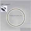 Lampada da parete Moderna e minimalista Anelli a Led Usb Soggiorno Sfondo Sconce Illuminazione Creativa Accanto alla luce Camera da letto Apparecchio Drop Delivery Dhvpt