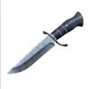 1 Stücke Neue High-End Damaskus Gerade Messer 9Cr18Mov Gerade Spitze Klinge Ebenholzgriff Feststehende Messer mit Lederscheide