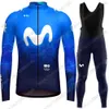 Team M Wielertrui Set Herfst Winter Wereldkampioen Fietsen Kleding Mannen Racefiets Jas Pak Fiets Bib Panty 240119