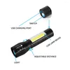 Normas de linternas Mini LED portátiles 4 modos XPE COB USB CARGA DE CARGA LUCHOS LANCHERES DE CAMPINA DE CAMPINACIÓN A EL APRIBA