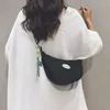 Sacs de taille Foufurieux Femmes Épaule Femme Étudiant Sac Shopping Messenger Petite Toile Boulette Lumière Portable Croissant