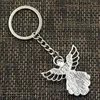 Party Favor 30sts Guardian Angel Key Ring Favors Pendant Charm KeyChain för bröllopsfödelsedag Babyduschdekoration