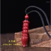 Colliers pendentifs Collier de stylo Wenchang au cinabre naturel