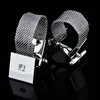 Gemelos de camisa francesa FLEXFIL Jewelry para hombre, puños de diseñador de marca, botón de enlace, boda de lujo de alta calidad 240124
