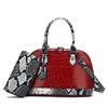 HBP Borse moda da donna borsa a tracolla in pelle pu tendenza conchiglia di grande capacità red225S