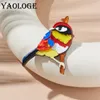 Spille YAOLOGE Acrilico Cartoon Bird per donne Bambini Moda creativa animale Distintivo Spilla Pin Gioielli Regalo Accessori di abbigliamento