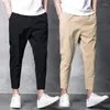 Pantalon Cargo élastique pour homme, surdimensionné, à la cheville, Streetwear, Harajuku, vêtements coréens, printemps