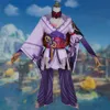 Spiel Genshin Impact Raiden Shogun Cosplay Kostüm Kampf Kleid Outfit Baal Schöne Uniform Halloween Karneval Party Kostüme Q0821235r