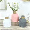 Vazen Moderne Bloemenvaas Wit Roze Zwart Plastic Bloemen Pot Mand Scandinavische Stijl Thuis Woonkamer Decoraties Arrangement