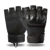 Gants de sport Protection Shell Tactique Demi Doigt Fitness Randonnée Équitation Cyclisme Militaire Femmes Hommes