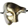 Party Supplies Steampunk Phantom Masquerade Cosplay Medieval Retro Mask Plast Half Face Men Punk Costume Halloween Props