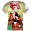 Męskie koszule 3d Print Love Live T-shirt anime moda streetwear mężczyzn kobiety sportowe ubrania unisex