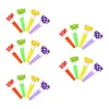 60 Stück Partygebläse aus Kunststoff, Geräuschmacher, Jubel-Requisiten, Blashörner 240118