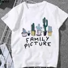 T-shirts Femmes Été Femmes Mode Gratuit Câlin Plantes Cactus Imprimer Chemise Femme Vêtements Harajuku Tshirt Streetwear À Manches Courtes Femme