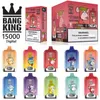 Original Bangking 15000 Puffs Disposable Vape 25ml Prefilled Pod 20 Flavours Desechable E Cigarette 0% 2% 3% 5% Bang King 15K Digital Screen