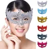 Fontes de festa Máscara Venetian Masquerade Mulheres Meninas Sexy Fox Eye para Fantasia Vestido Natal Halloween Up Cosplay Máscaras