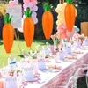 Party Decoration 2pcs 48cm Easter Carrot Lanterns DIY Paper Hanging Lantern For Kids Happy Decorations