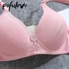 Kobiety z biustonosze pchnij stanik bezszwową bieliznę bezprzewodową bawełnianą bawełnianą oddychającą w rozmiarze Bralete Floral Brassiere Cienka filiżanka seksowna kobieta