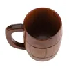 Mugs Coffee Mug Natural Wooden Beer With Handle Mule Tea Water Classic Wood Drinking Cup Drinkwares Party Gifts