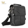 Quality Leather Male Casual Design Shoulder Messenger bag Cowhide Fashion Crossbody Bag 8 Tablet Tote Mochila Satchel 144b 240124