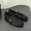 Scarpe basse da balletto in tessuto, sandali con cinturino, mocassini da donna, scarpe eleganti firmate da ufficio