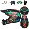 Casques de moto Envoi 3 pièces Casque cadeau Homme Childre