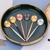 Spoons 5/6 Pieces Gold Stirring Teaspoons Stainless Steel Mini Coffee Spoon Set Ice Cream Cake Dessert Mirror Kitchen Utensils