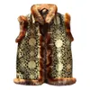 Autumn and Winter Designer Mens Imitation päls kappa kort Vest Raccoon Dog Tang Style Performance Clothes RHW4