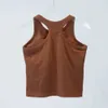 Ebb To Street Tank Tops With Padded Bra Lu-03 Racerback Ribbed Yoga Vest Women's Sports Short Shirt Gym Clot 59 High ps
