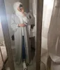 Roupas étnicas Simples Mulher Muçulmana Abaya Dubai Luxo Turco Saudita Abayas Abertas para Mulheres Kimono Islam Oração Roupas Kaftan Hijab Robe