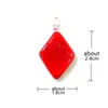 Decorative Figurines 6pcs Mini Poker Dice Design Charm Glass Pendant Cute Tiny Playing Cards Pattern Ornaments Men Women's Jewelry Making