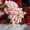 10pcs/로트 계곡의 인공적인 작은 백합 싱글 홈 디스티언 장식 꽃 문자열을위한 단일 가짜 랜턴 실크 꽃