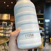 Vattenflaskor Tyeso 1000 ml Thermos Bottle Pink dubbel rostfritt stål Vakuumkolvmugg bärbar utomhus fitness sportdrycker kopp