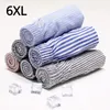 6XL Mannen Ondergoed 5 Stuks Boxers Shorts Heren Slipje Katoen Slaap Onderbroek Gestreepte Plaid Losse Comfortabele Homewear 240127