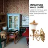 Wandlamp 4 stuks poppenhuis licht zand tafel materialen mini abs miniatuur verlichting diy decor model