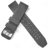 Watch Bands 23mm Silicone Rubber Band For Luminox Black Navy Seal Silver Gold Buckle Replacement Strap