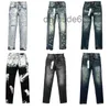 Heren Paarse Jeans Designer Anti-aging Slim Fit Casual Pu2023900 Maat 30-32-34-36-38 27L5