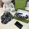 2024 mulheres acessórios de designer mulheres faixa de cabelo marca metal carta decoração floral headband scrunchie conjunto versátil acessórios de cabelo mulher jóias