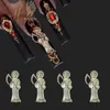 3D Ganta Muerte nagelbedels metalen strass edelstenen glitter acryl nail art sieraden manicure nagel decoratie accessoires 240127