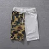 Herrbyxor mode tryck kamouflage färg ing tonåring sommar shorts klassiska streetwear pojkar svettbyxor