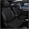 Seat Cushions Cushions Flax Car Ers Interior Mobiles Front Backrest Seat Cushion Four Seasons Protector Mats Er Seats Set Drop Deliver Dhsa2