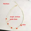 Hänge halsband qmhje emalj hjärta charm choker halsband armband tennis vit färgglad kristallkedja isgeometriska smycken hals krage