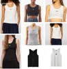 Damen-Tanktops, Camis, Anagramm-besticktes Tanktop aus Baumwollmischung, Shorts, Designer-T-Shirts, Yoga-Anzug, gestrickter Fitness-Sport-BH, Damen-T-Shirts, Tops, Luxusmarken-T-Shirt