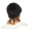 Beanie/Skull Caps Beanies Beanie/Skl Caps Womens Knitte Real Cap Women Hat Winter Headgear Ears Warmer Headdress Story FS13603 Oliv22 DHC8H