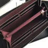 leather Wallet Designer Card holder Zipper leather Long Wallet Quilted purse Clutch Bag