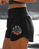 Kvinnors shorts avslappnad 2024 vackra skinkor sport leggings elastiska midja höftlyftning kondition