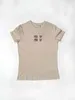 Women's T-shirt Designer T-shirt 24 Spring Letter Casual Slant Front Pärled Diamond Short Sleeved Top for Women VGP9