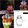 Storage Bottles Jars Jar Pickle Fermenting Glass Fermentation Kimchi Pickling Clogk Chinese Sauerkraut Containervegetable Containe Dhwlg