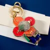 2024 Keychain a mano Designer KeyChain Multicolor Key Chain Women Men Brungola per sacchetto in pelle Lanyard Accessori oro placcati Dragonne Keechchain Original Edition